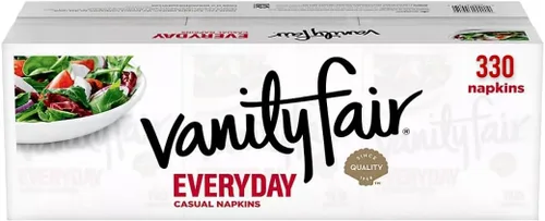 Miniatura 6 de ONDAGO Vanity Fair - Servilletas de papel para uso diario, 110 servilletas desechables de 2 capas (paquete de 3), 330 en total