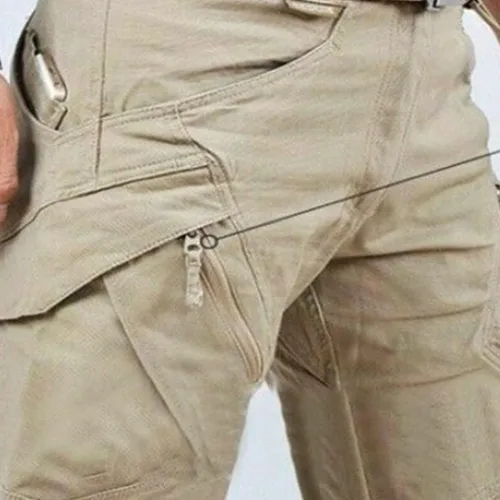 Miniatura 2 de Pantalones de senderismo para hombre, pantalones deportivos casuales con múltiples bolsillos, pantalones de trabajo a la moda, para exteriores