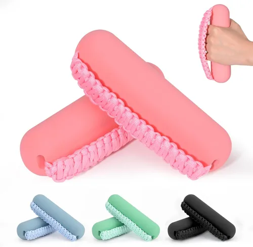 Miniatura 9 de Hikeen - Juego de pesas de mano para mujeres y hombres, mancuernas suaves de 2 (1lb, 2lbs o 3lbs), peso para caminar con correa para manos