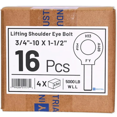 Miniatura 15 de 3 pernos de ojo de hombro de elevación de 7/16"-14 x 1-3/8" Autocolorido