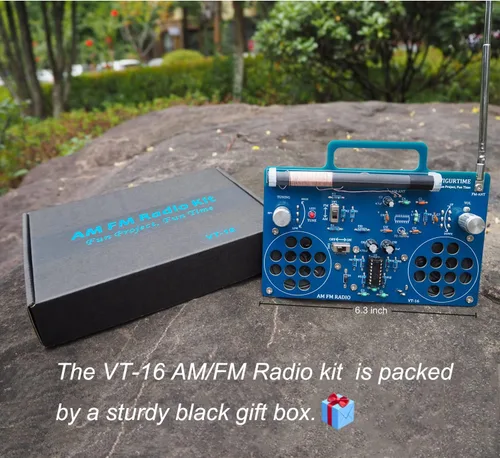 Miniatura 7 de Kit de radio AM/FM Proyecto de soldadura Kit de bricolaje para practicar enseñanza electrónica Estéreo Gran proyecto STEM y regalo Versión