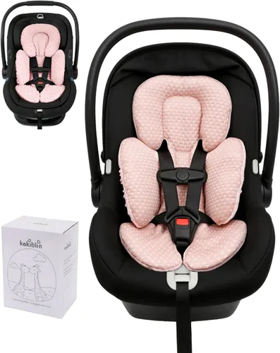 Miniatura 10 de KAKIBLIN Inserto de Asiento de Coche para Bebé, Soporte de Cabeza y Cuerpo para Asiento de Coche para Recién Nacido, Cojín de Asiento de Coche