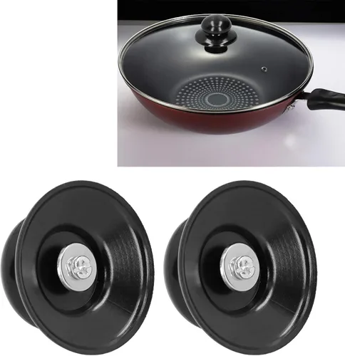 Miniatura 5 de 2 pomos para tapa de olla con tornillos, accesorio universal para mango de cubierta de sartén, cubierta de hervidor de cocina, perilla universal