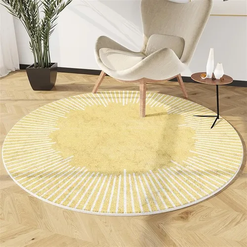 Miniatura 20 de Tapete para silla de oficina para suelo de madera dura, computadora, videojuegos, protector de piso, tapete redondo de protección de azulejos de A1