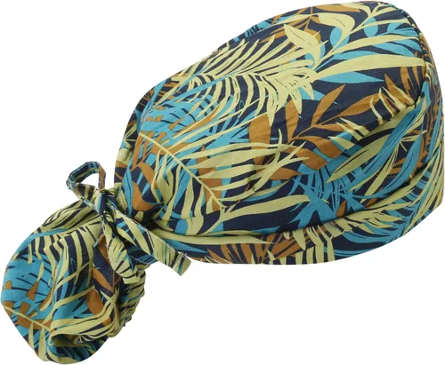 GUOER Gorra de trabajo de cabello largo para mujer, gorras para exfoliantes, puede almacenar cabello largo, talla única, multicolor