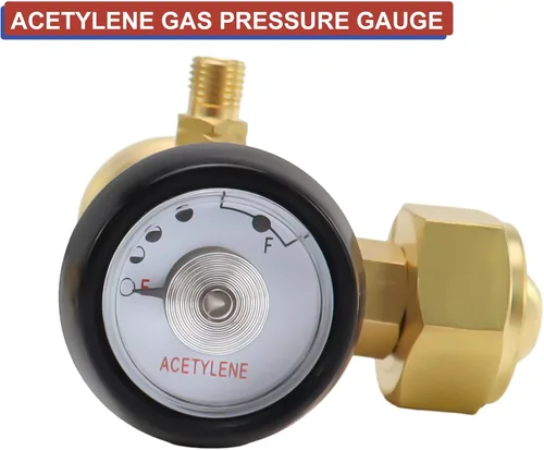 Miniatura 3 de Regulador de gas de acetileno para tanque CGA520 B,Regulador de acetileno de aire de repuesto para uso con tanques B de acetileno CGA520