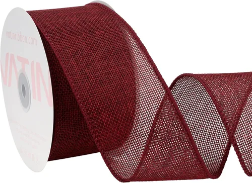 Miniatura 4 de VATIN Cinta de Arpillera con Alambre Azul Bebé de 1-1/2 pulgadas X 10 Yardas, Cinta de Tela para Manualidades para Decoraciones de Fiestas, Lazo