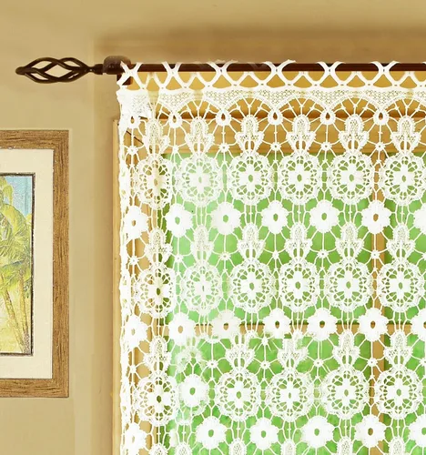 Miniatura 14 de Cortina de Medallón Macramé de Today's Curtain 30 cm, Color Écru, 89 cm x 30 cm