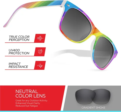 Miniatura 131 de Retro Rewind Lentes de sol para niños y niñas de 3 a 12 años, inastillables, UV400, lentes de sol para niños pequeños