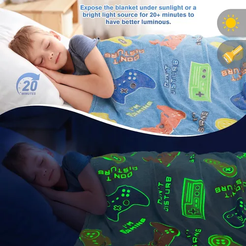 Miniatura 2 de Levens Manta Luminosa para Jugar en la Oscuridad para Niños - Regalos de Navidad, Pascua y San Valentín, Juguetes para Adolescentes, Accesorios