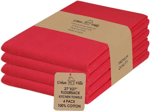 Miniatura 15 de Urban Villa Toallas de cocina 100% algodón, paquete de 6, altamente absorbentes, de secado rápido, súper suaves, de primera calidad, para cocina