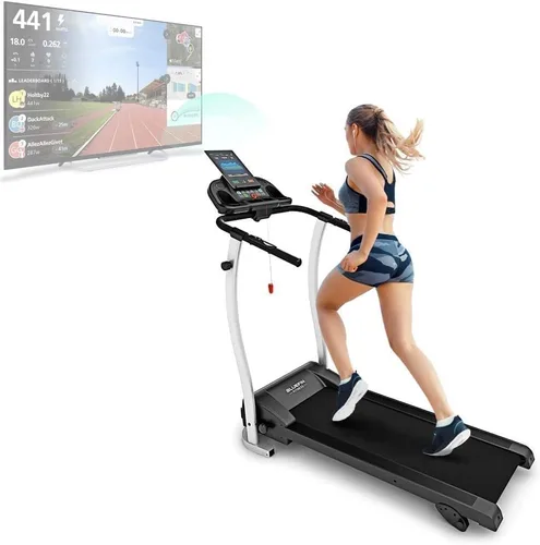 Miniatura 7 de Bluefin Fitness Kick 2.0 Tarea 2.0 Innovadora caminadora plegable de alta velocidad Almohadilla para el hogar Tecnología de protección