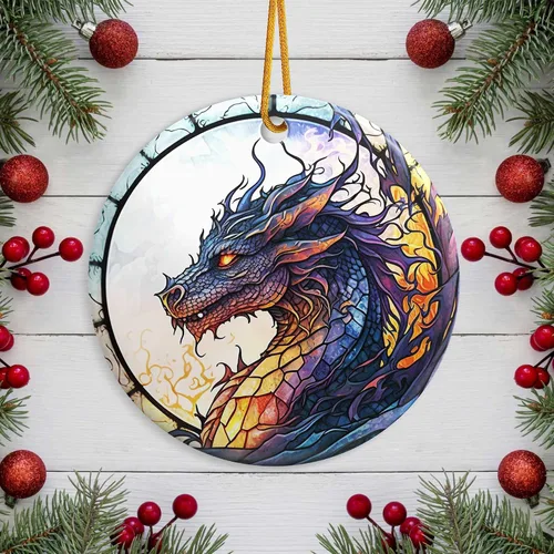 Miniatura 5 de Adorno de Navidad de dragón 2025, adorno de Navidad, adornos de árbol de Navidad, accesorios para colgar, decoración de Navidad, amantes del dragón