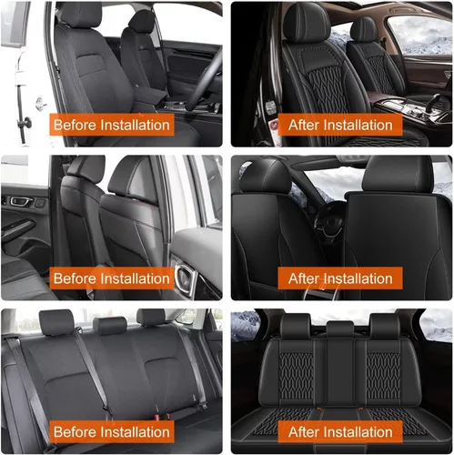 Miniatura 7 de AOMSAZTO Funda de asiento de automóvil personalizada para Toyota RAV4 2007-2026, protector de cojín de asiento de automóvil, impermeable, de piel