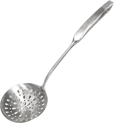 Miniatura 14 de Newness - Juego de utensilios de cocina de acero inoxidable 304, accesorios de cocina de metal, incluye cucharón de sopa, cuchara ranurada, cuchara