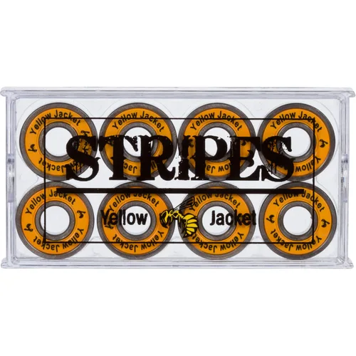 Miniatura 2 de Yellow Jacket - Rodamientos premium para patineta y longboard, profesionales, 608, ABEC 9, naranja tropical (paquete de 8)