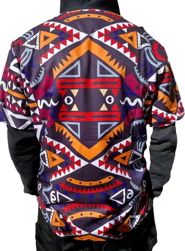 Miniatura 2 de Camiseta quirúrgica tribal de manga corta para hombre