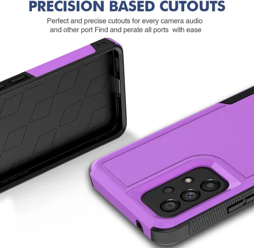 Miniatura 139 de Jeylly Compatible con Samsung Galaxy A22 5G Funda, Funda Samsung A22 5G con 2pcs protectores de pantalla de vidrio templado