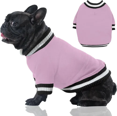 Miniatura 22 de FUAMEY Sudadera con capucha para perro - Suéter de forro polar para mascotas cálido de invierno, suave, lindo suéter azul para perrito, niño o niña