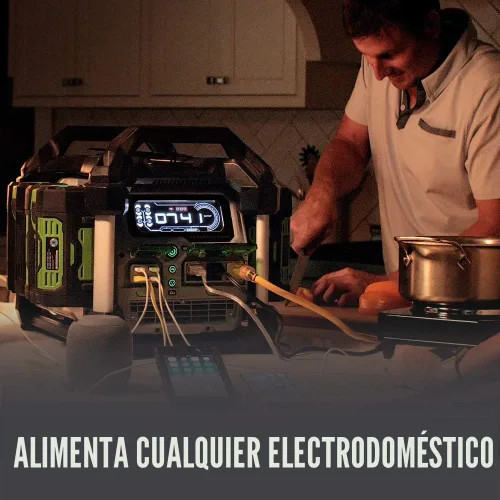 Miniatura 5 de EGO POWER+ Estación de energía portátil, 3000 W, alimentada por batería, generador inversor para el hogar y al aire libre, incluye (2)