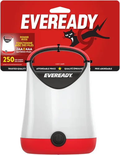 Miniatura 6 de Eveready - Linterna LED para Camping X-250, Luces de Tienda Brillantes, Linternas LED Resistente al Agua, 100 Horas de Duración, Rojo y Negro