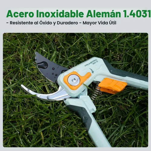 Miniatura 2 de PrunePro Tijeras de Podar para Jardinería Podadora Manual Profesional de Bypass Hasta 1 Pulgada de Capacidad de Corte Hoja de Acero Inoxidable