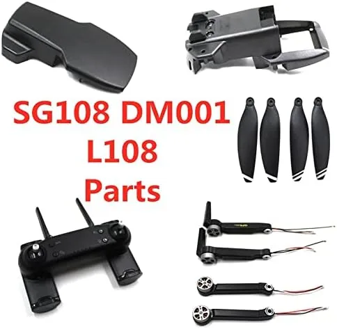 Miniatura 2 de SG -108 SG108 DM001 L108 RC Drone Repuestos Brazo Blade Control Remoto Línea de Carga Shell (Color Naranja)