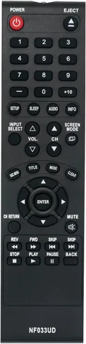 Nuevo NF033UD reemplazado remoto apto para Sylvania Emerson TV reproductor de DVD LD190SS1 LD190SS2 LD195SSX LD320SS1 LD320SS2 LD320SSX LD370SSX
