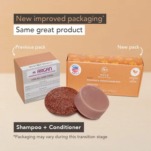 Miniatura 8 de Barra de champú y acondicionador, aceite de argán, juego de barras de champú sólido y acondicionador sin sulfato, cuidado del cabello vegano