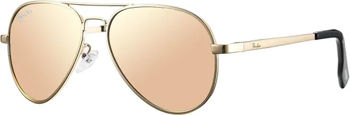 Miniatura 3 de Pro Acme Gafas de sol polarizadas pequeñas de aviador para niños y jóvenes de 3 a 18 años con dos tamaños 1.969 in 2.047 in