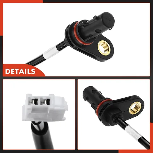Miniatura 7 de A-Premium Sensor de velocidad de rueda ABS trasero izquierdo compatible con Kia Optima 2011 2012 [con] 2013 2014 2015 2016 [sin] control de freno