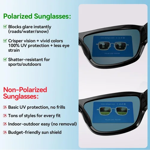 Miniatura 3 de Dollger Lentes de sol deportivos polarizados para hombres y mujeres, protección UV400, para correr, pesca, ciclismo, conducción, golf Membrana roja