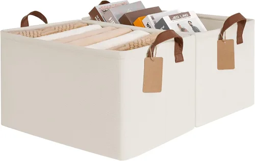 Miniatura 14 de CHICVITA - Contenedores de almacenamiento para estantes, contenedores de armario para organización, cestas de almacenamiento plegables para toallas
