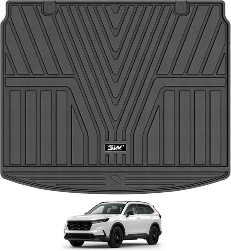 Miniatura 18 de 3W - Tapetes para Honda CR-V 2017-2022 (incluye híbrido) TPE, ajuste personalizado para todo tipo de clima, juego completo de tapetes para coche