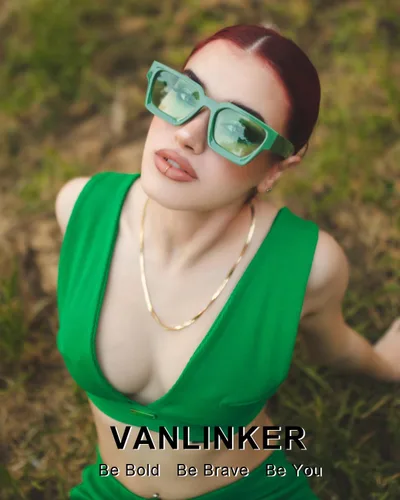 Miniatura 21 de VANLINKER Gafas de sol cuadradas gruesas para hombres y mujeres, retro, rectangulares, con protección UV400, VL9731
