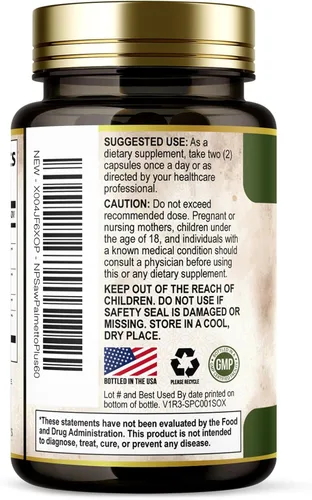 Miniatura 8 de Saw Palmetto - Suplementos de salud para próstata para hombres, 1000 mg, 3 veces más fuerza con semillas de calabaza, bloqueador de DHT, salud