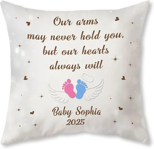 Miniatura 8 de Hyturtle Almohada conmemorativa personalizada para bebé (bebé conmemorativo 1)
