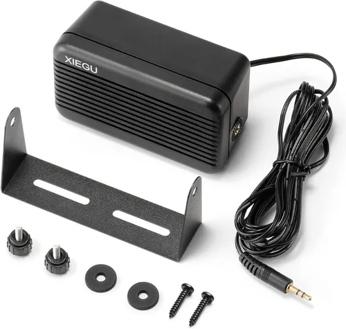 Miniatura 9 de Xiegu GY03 - Altavoz externo rectangular de 0.138 in con sonido estéreo para radio CB/móvil/jamón, transceptores HF, compatible con Xiegu X6100 G1M