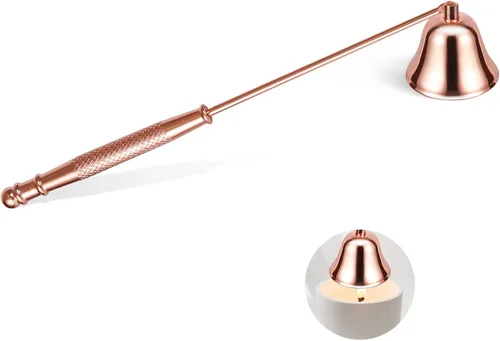 Extintor de velas con mango largo, accesorio para apagador de velas con mecha de metal con mango largo para velas perfumadas, velas de aromaterapia