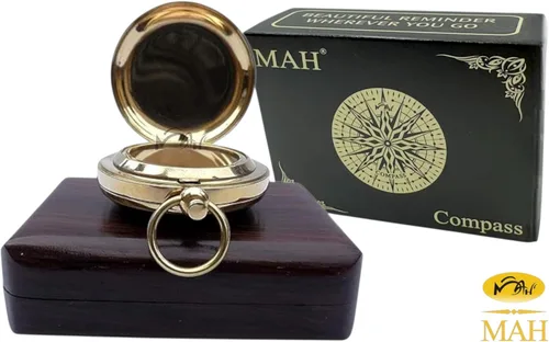 Miniatura 8 de Navegación de mochilero Hecho a mano Latón Personalizar Brújula para el mejor hombre, mejorarse, senderismo, camping, caza, trekking, vela