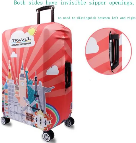 Miniatura 9 de YEKEYI Funda protectora de equipaje para niña, elástica, funda para maleta, 18-32 pulgadas, Tower