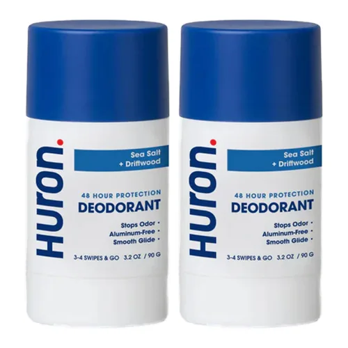 Miniatura 7 de Huron Deodorant for Men and Women, 48-Hour Odor Protection, Aluminum-Free Deodorant with Citrus + Eucalyptus Scent, Moisturizing, Phthalate-Free