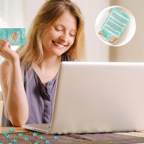 Miniatura 6 de Gersoniel 30 juegos de regalos de agradecimiento a los empleados, regalos de historia de estrellas de mar a granel, juego motivacional