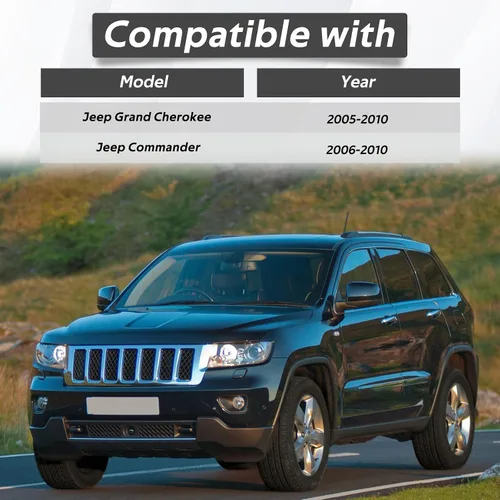Miniatura 4 de Vaillante de puerta de mezcla con palanca y eje compatible con Jeep Commander Grand Cherokee 2005 2006 2007 2008 2009 2010 Reemplazo#:5143183AA