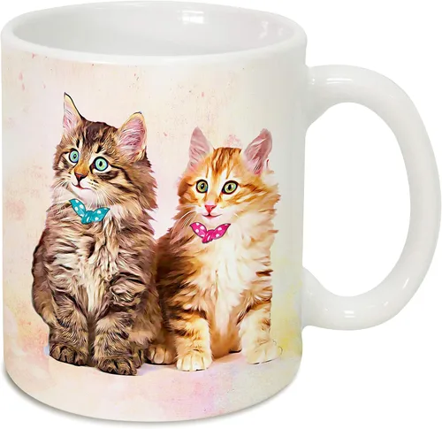 Miniatura 9 de Bonita taza de cerámica para gatos, regalo de taza de café, gran regalo para amantes de los gatos, gatos, mamá, papá, jefe, compañero de trabajo
