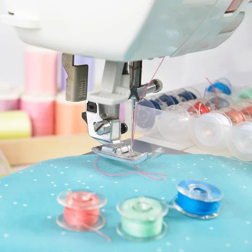 Miniatura 6 de Timgle 200 bobinas para máquina de coser, bobinas de plástico clase 15, compatibles con máquinas de coser SA156, bobinas de bordado, máquinas