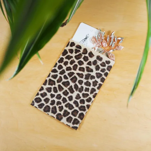 Miniatura 2 de 888 Display – 200 piezas de 4 x 6 pulgadas de papel de color leopardo, bolsas de regalo de compras y ventas