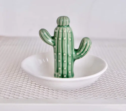 Miniatura 5 de PUDDING CABIN soporte con cactus para anillos regalo para el Día de la Madre adorno con cactus para cumpleaños para mujeres niñas amigas Día de San