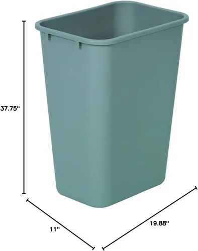 Miniatura 2 de Wastebasket 41.25QT-Grey, EA, 10-0306 Continental MFG Company Receptáculos de residuos