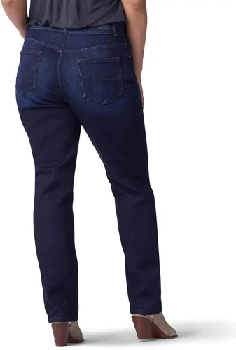 Miniatura 3 de Lee - Pantalones de mezclilla para mujer, corte recto, ajuste relajado, talla extragrande